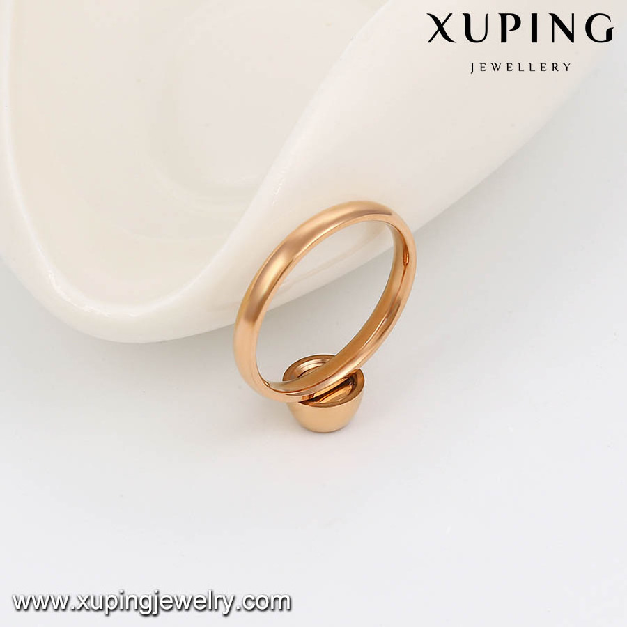 13782-Xuping 3 Color CZ Stone Interchangeable Stainless Steel Newest Rings For 18k