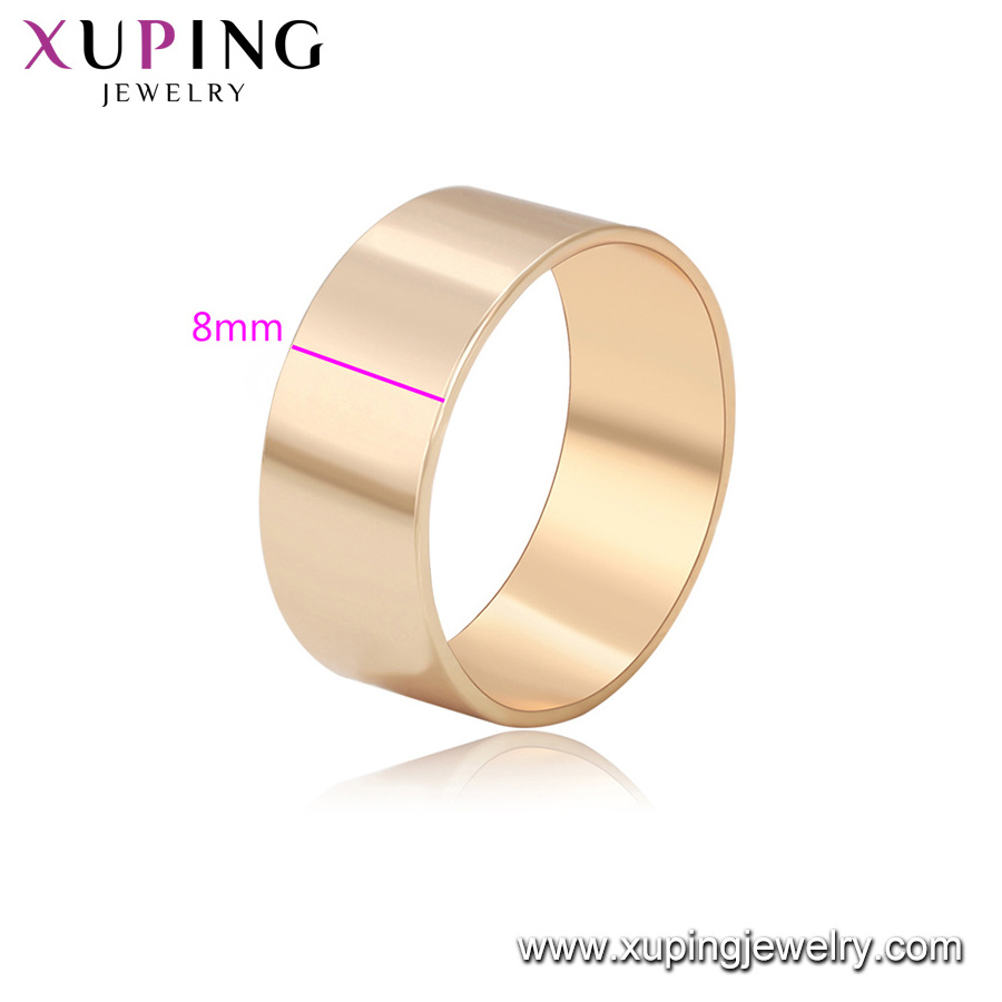 16293 xuping 2020 fashion simple no stone designs 18 karat gold ring