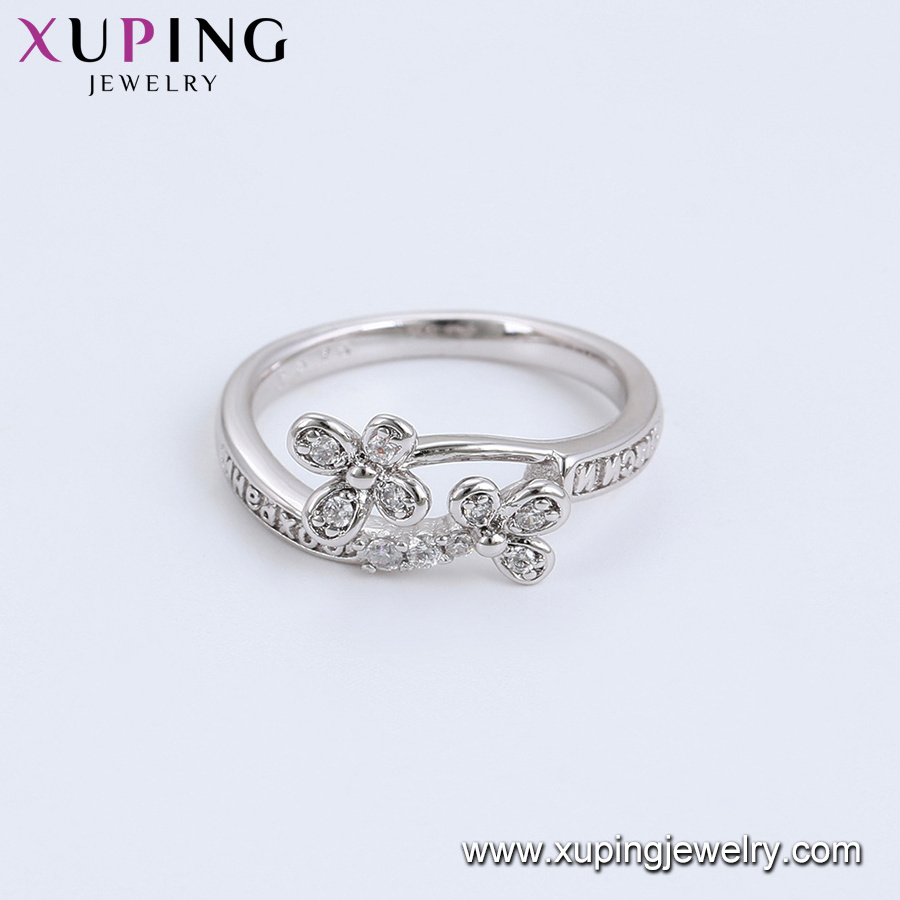 15904 Xuping jewelry elegant luxury fashion design lucky daily gift wedding four-leaf clover stone ring