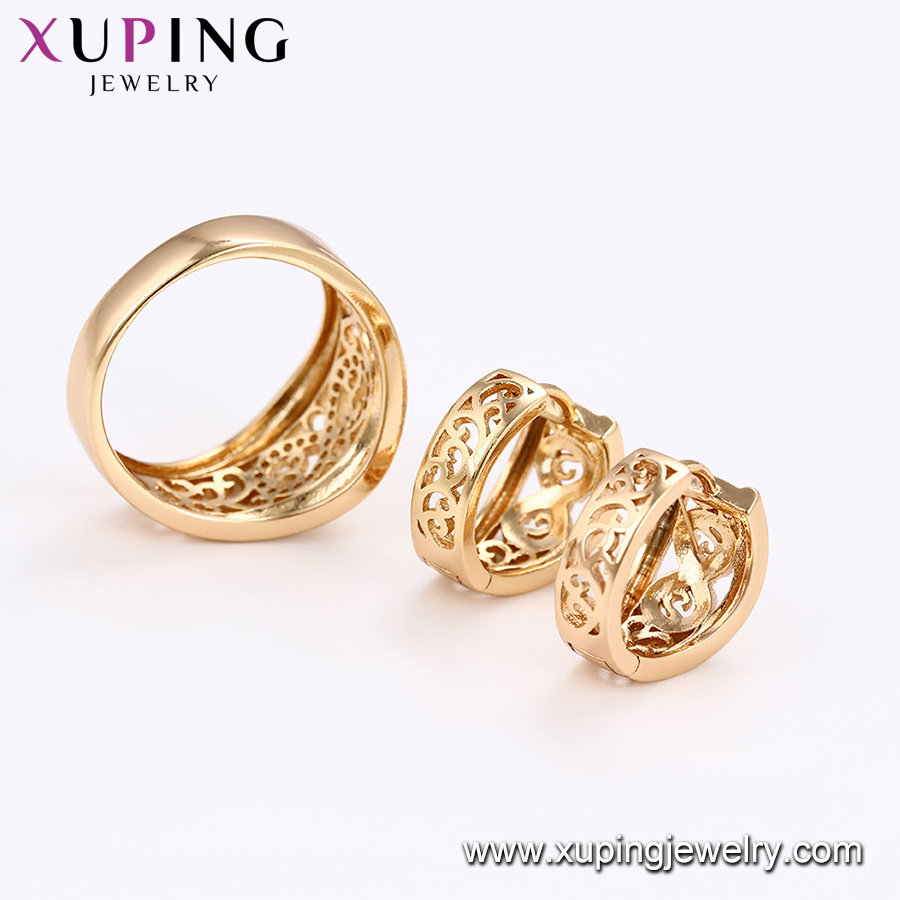 64684 xuping jewelry 18k gold plated fashion stone jewelry set