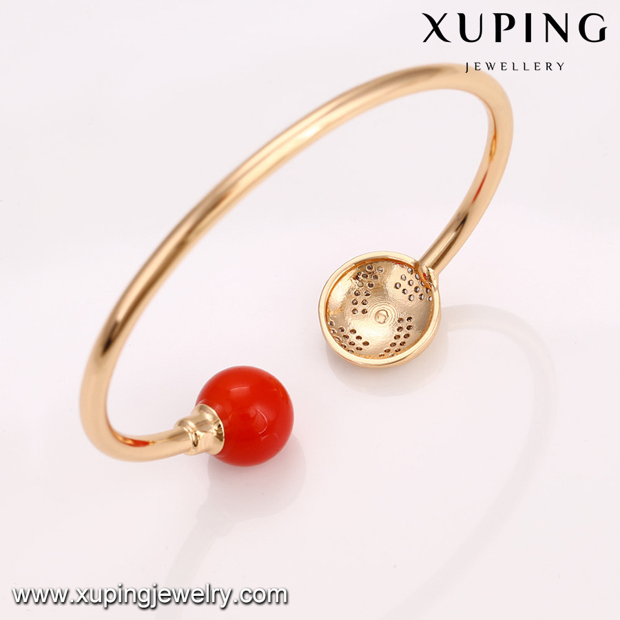 51787 Xuping Jewelry Wholesale Fashion Pearl Bangle for Ladies With Gold Plated