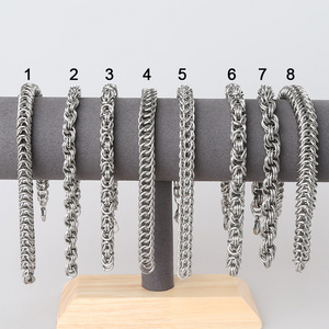 Xuqian 2021 new stainless steel bracelet jump rings diy jewelry making heavy mens bracelet