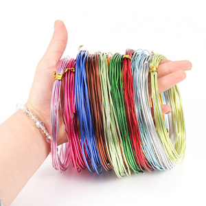 Hobbyworker 2022 Trendy 0.6-3.0mm Colorful Aluminum Wire for DIY Artistic Jewelry Craft Making A1157