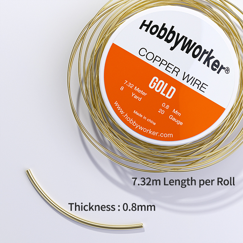 Hobbywork Tarnish Resistant Craft Copper Wire Jewelry Beading Wire for Diy Jewelry Making  accessories findings Supplies