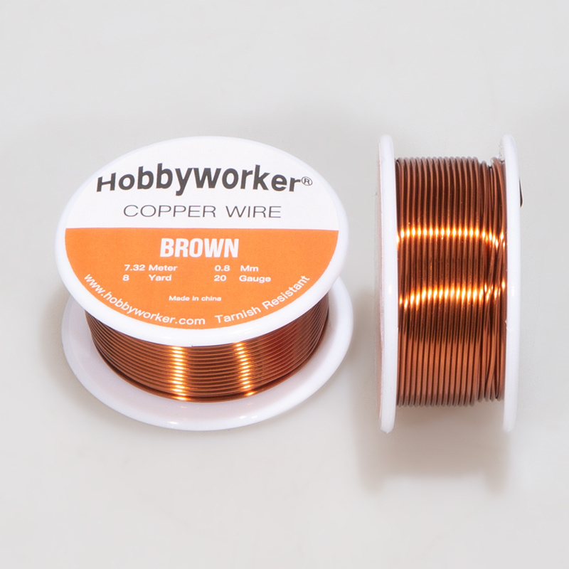 Hobbyworker 20 Gauge(0.8MM) Silver Plated Special Copper Wire with High Flexibility for Beginner DIY Jewelry Making Manufacturer