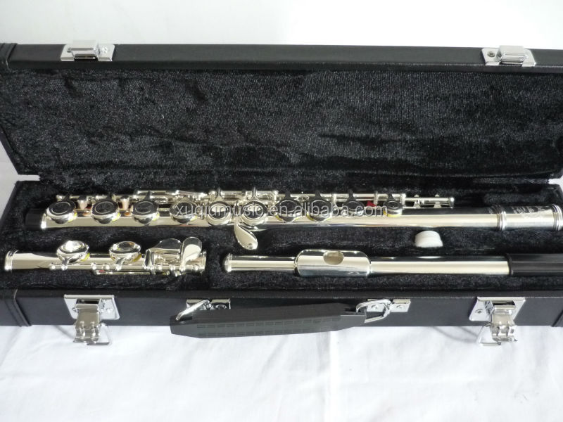 Solid Sterling Silver Student/Intermediate Flute With Cases