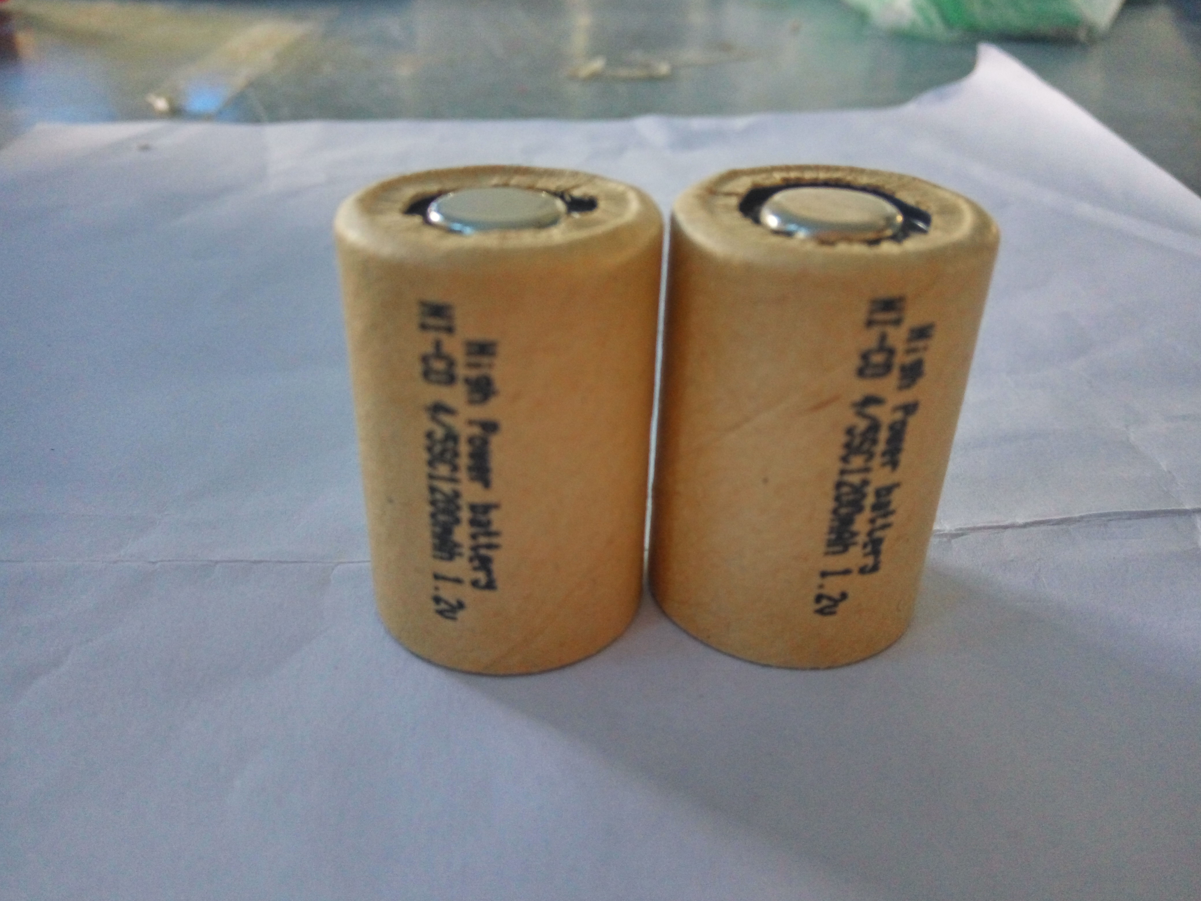 Sub C 4/5SC 1.2V rechargeable battery 1300mah 4/5 SC ni-cd cell with welding pins tab for electric drill