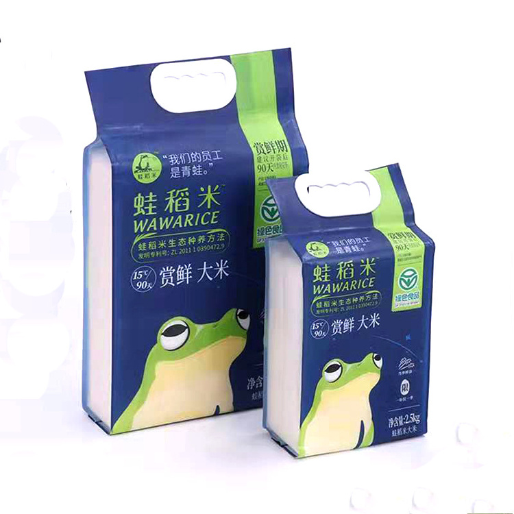 1kg 2kg 5kg rice grain PA EVOH PE rice lamination packing 10kg rice packaging bag with printed custom design