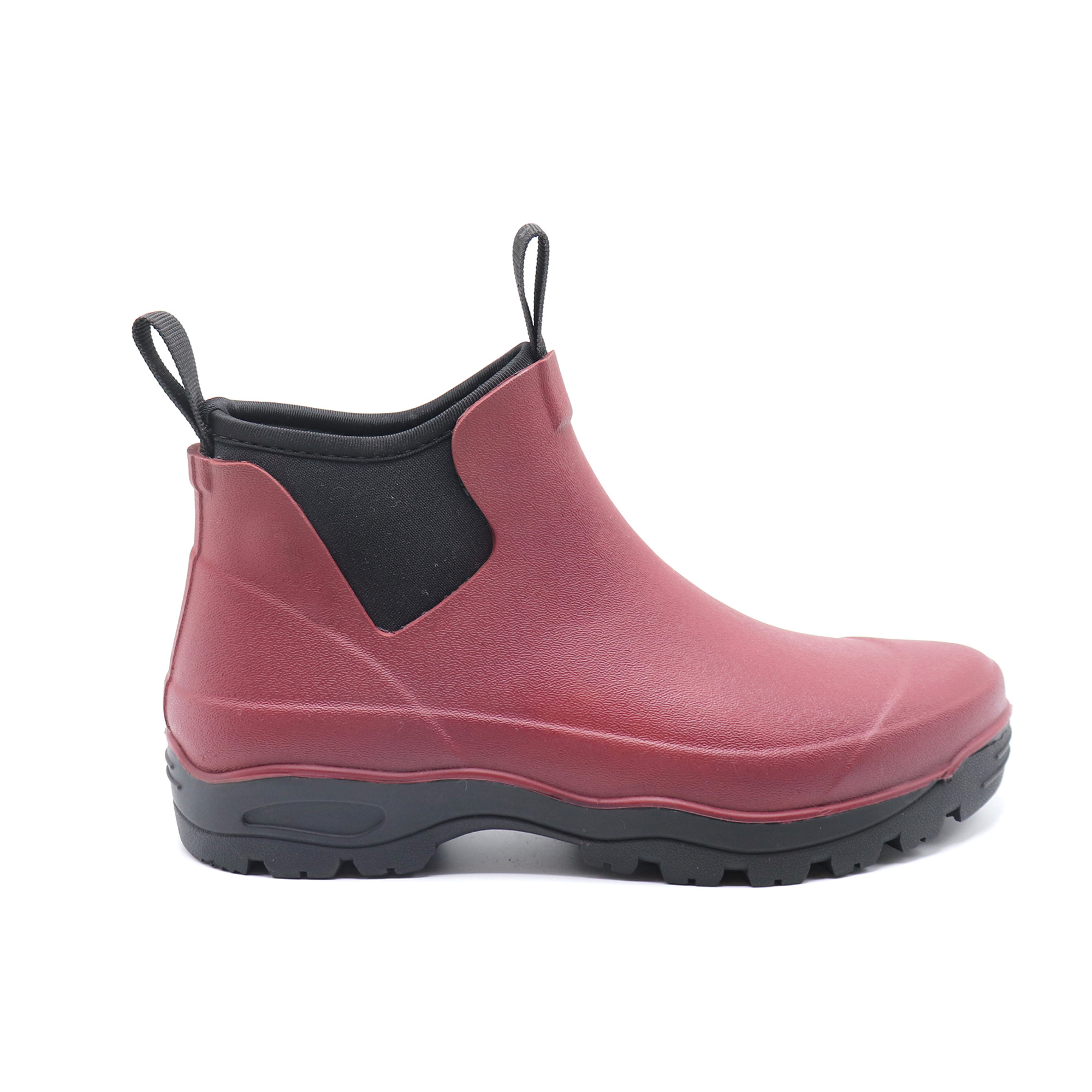 Rubber boots high grade rain shoes slip-on red comfortable rain boots waterproof walking shoes