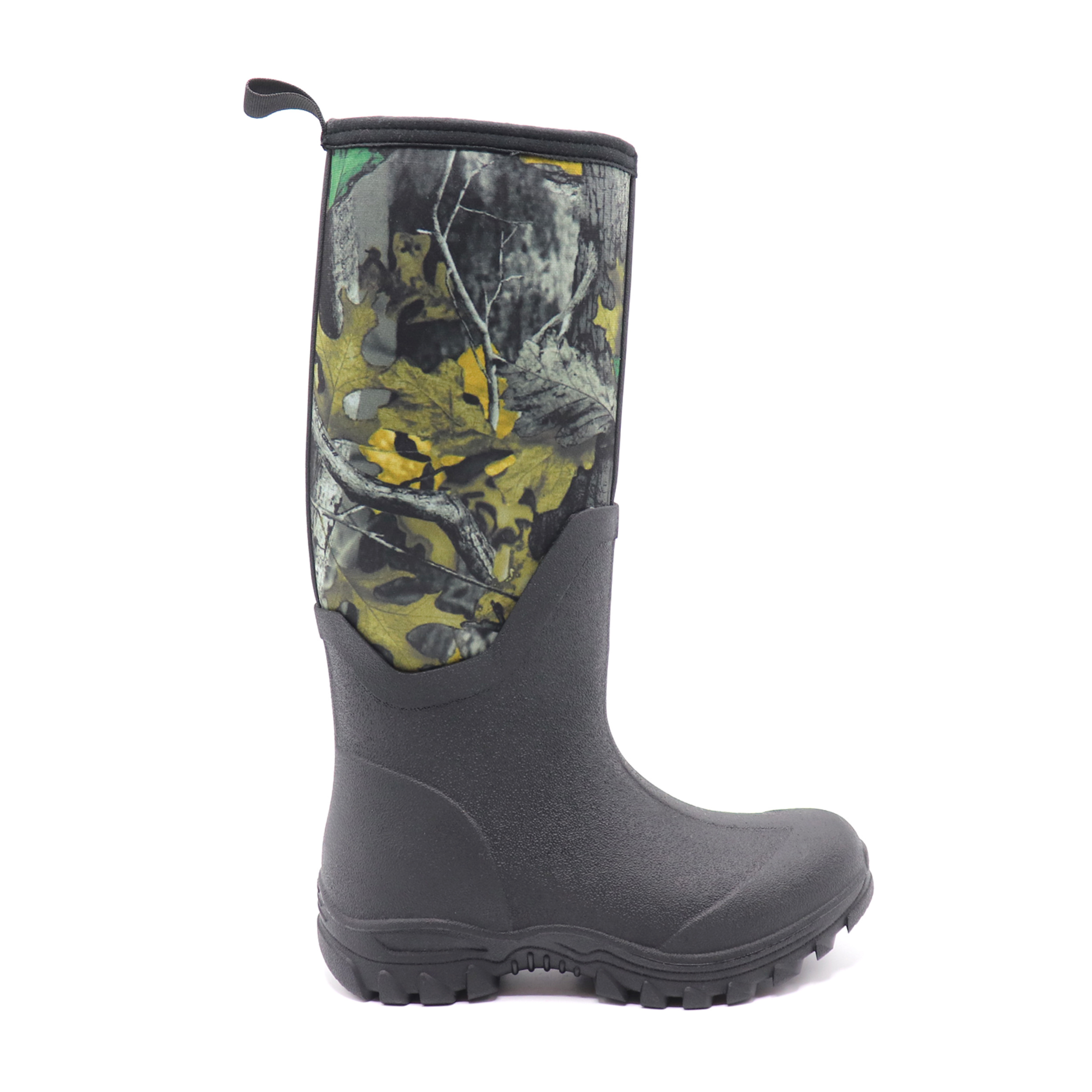 Hunting camouflage rubber neoprene men's shoes rain rubber boots