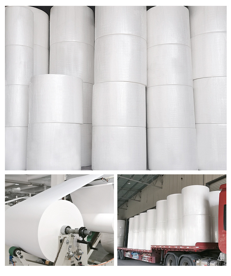 Jumbo roll manufacture raw material toilet 1 ton jumbo roll tissue paper office paper