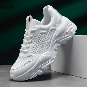 Wholesale Summer Unisex Outdoor Sport Running Platform Custom Logo White Sneakers Casual Men Chunky Walking Style Shoes Women La