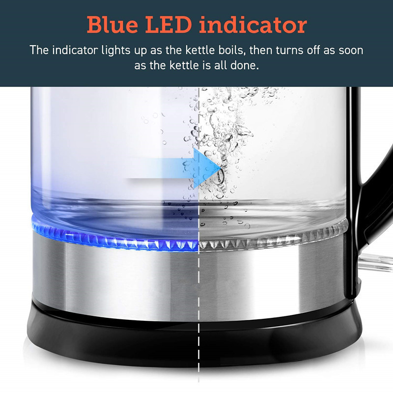 1.7l electric kettle cute glass tea kettle