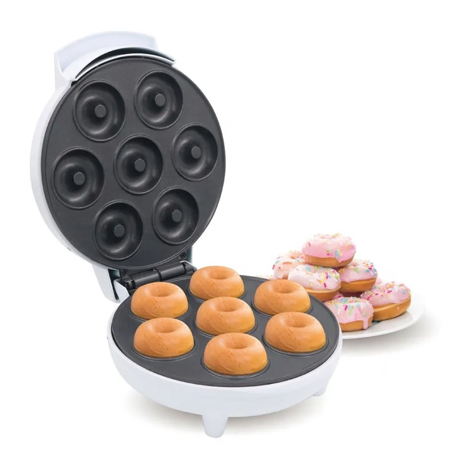 Electric Non-Stick Small smart kitchen appliance Hot Selling round cupcake egg donet nutty momelette waffle maker