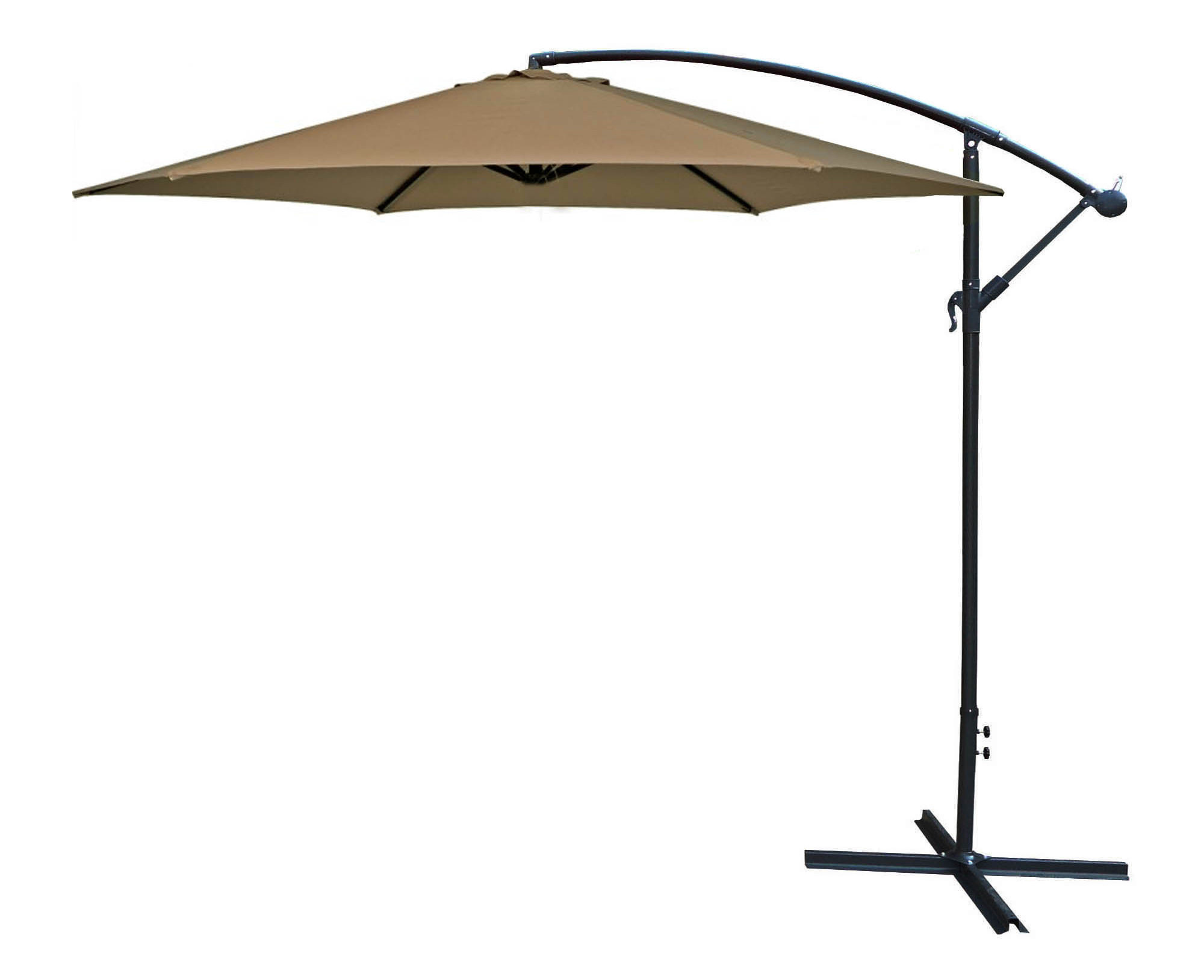 Outdoor Garden Patio beach banana Umbrella, Parasol 300 cm Sun Shade, with Crank Mechanism, UV50+