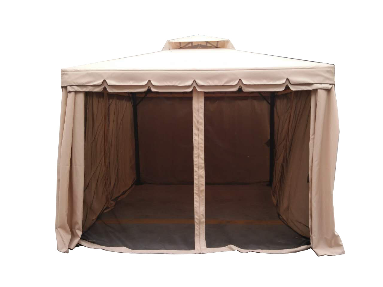 3x3m / 3x4m Water-Repellent wedding pavilion gazebo Aluminum Garden outdoor  Including mosquito nets and Side Walls