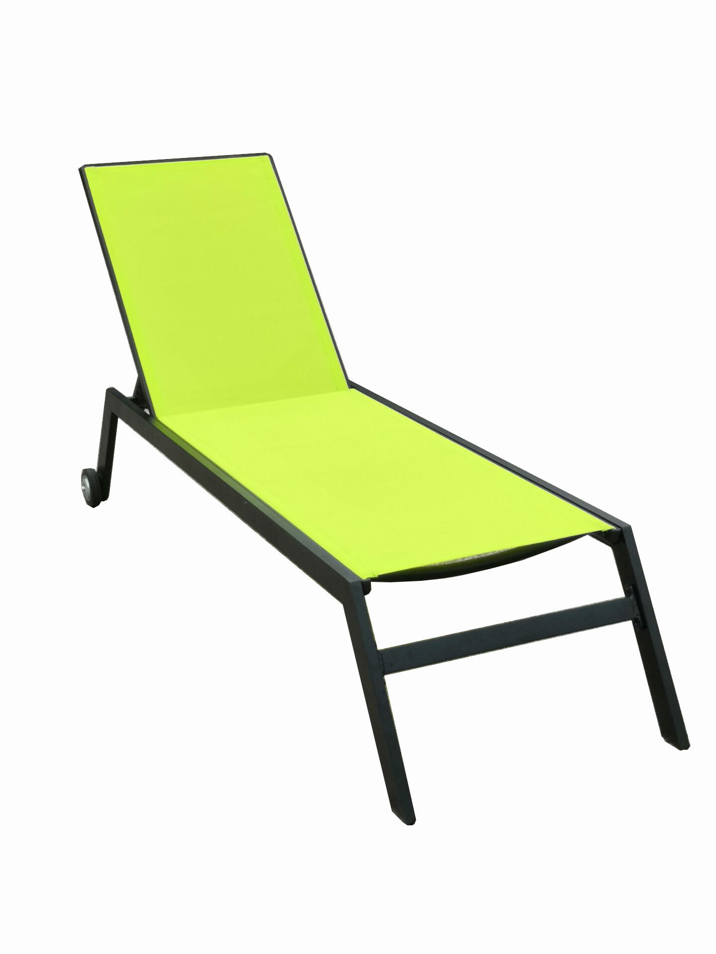 With adjustment Aluminum Sun Beach Lounger Swim Pool Side Chaise Lounge with wheels Outdoor Furniture