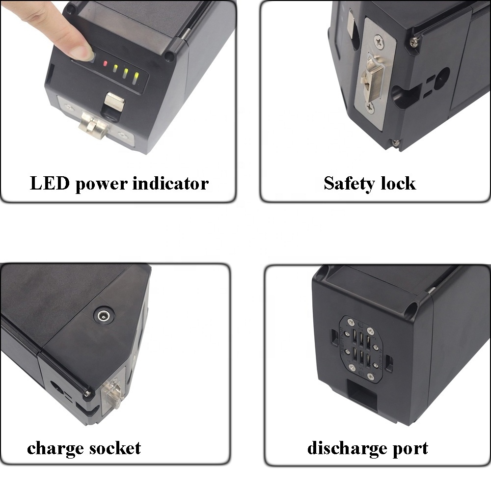 Removable Folding E-Bike Battery 48V 14Ah 15Ah for VTUVIA SX20 Antelope Reindeer Giraffe Yolo Rhino Bandit Sherpa Electric Bike