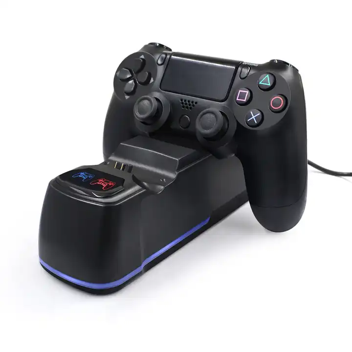 High Quality Charger Dock Station for PS4 Wireless Controller with 1.2m Charging Cable