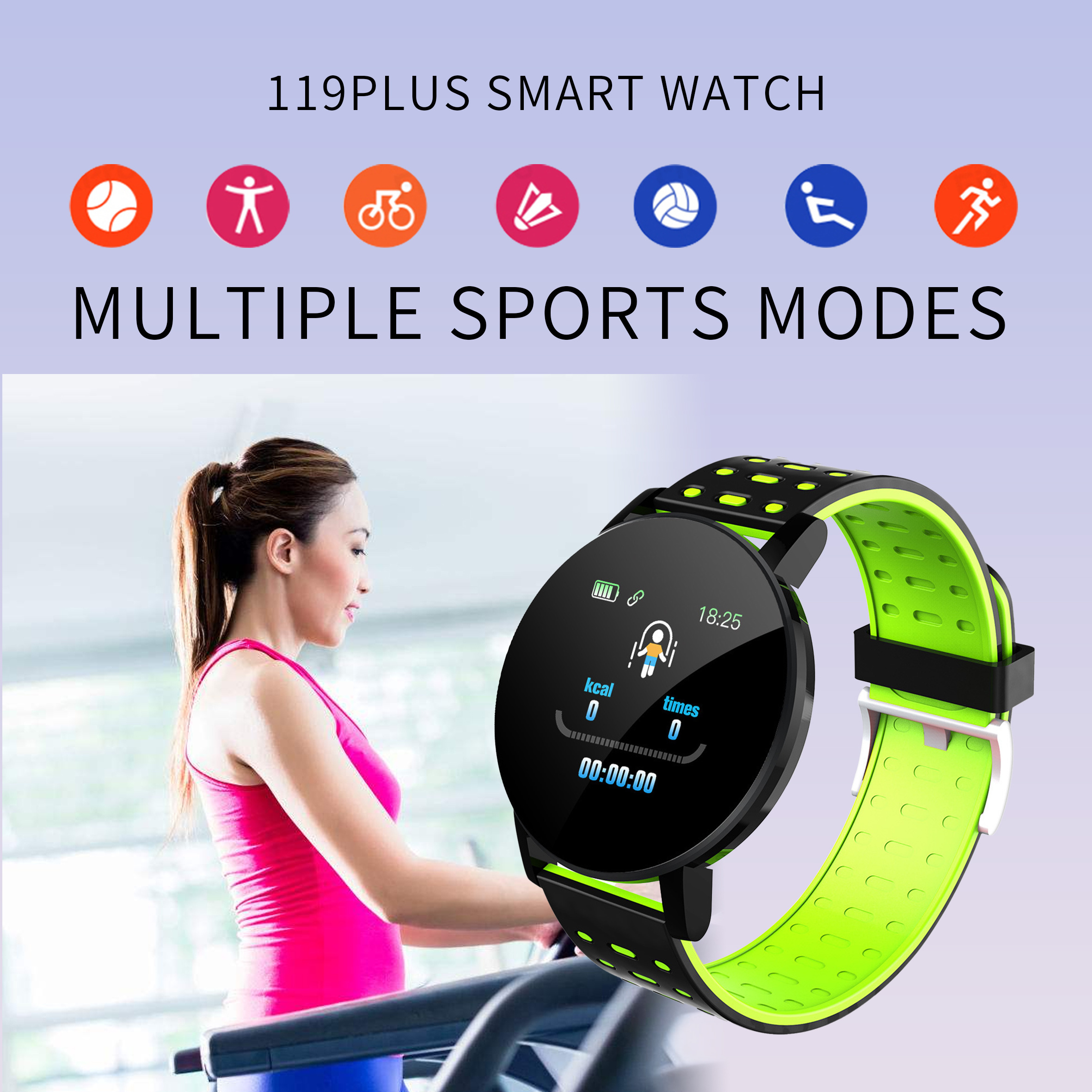 OEM Smart Watch 2024 119plus ce rohs fitpro health watch blood pressure heart rate fitness trackers relogio smartwatch