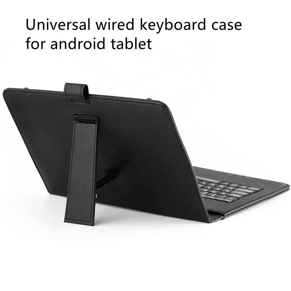 Custom Universal 7 8 inch 9 10 inch Micro laser Keyboard 60 leather covers tablet case wired  for android tablet keyboard case