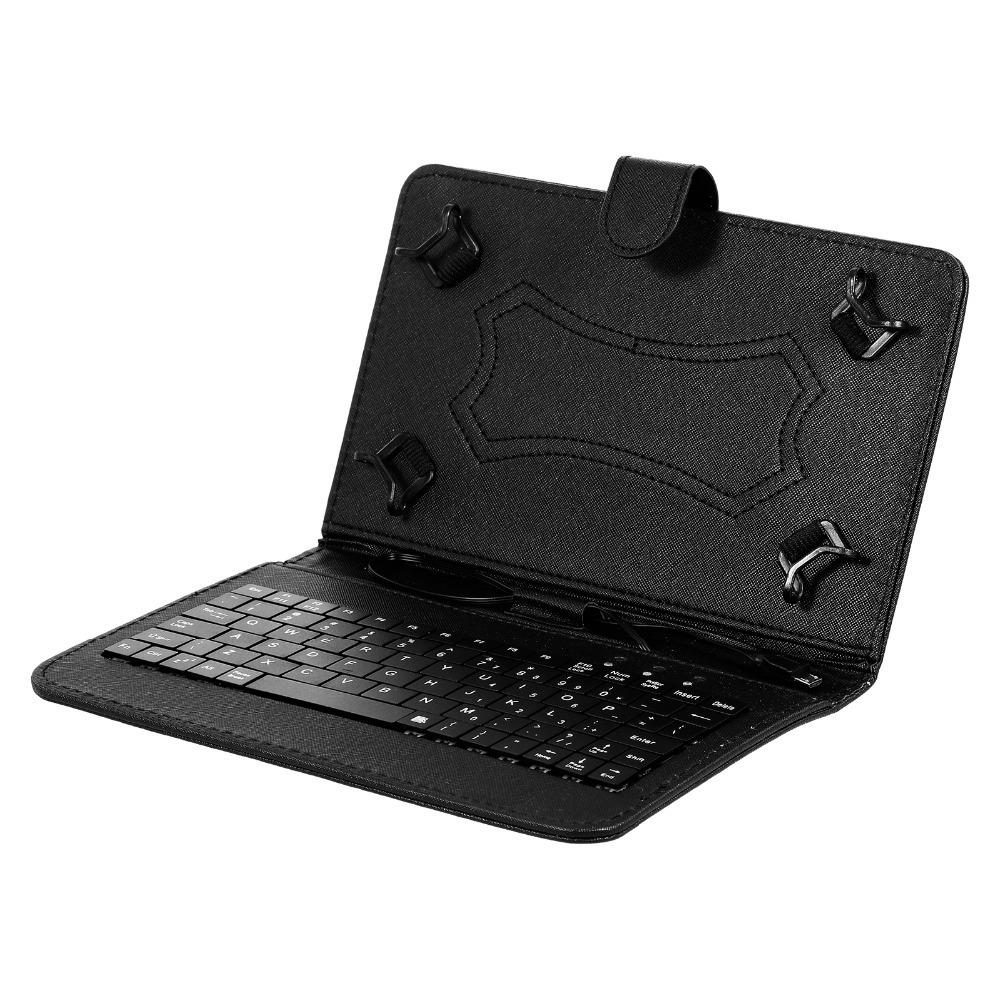 Custom Universal 7 8 inch 9 10 inch Micro laser Keyboard 60 leather covers tablet case wired  for android tablet keyboard case