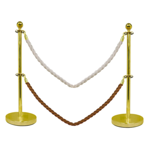 Innovative Golden Rope Queue Line Bollard,Red Carpet Standing Pole,5m Barrier Stanchion And Ropes For Frankfort