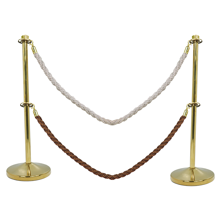 Innovative Golden Rope Queue Line Bollard,Red Carpet Standing Pole,5m Barrier Stanchion And Ropes For Frankfort