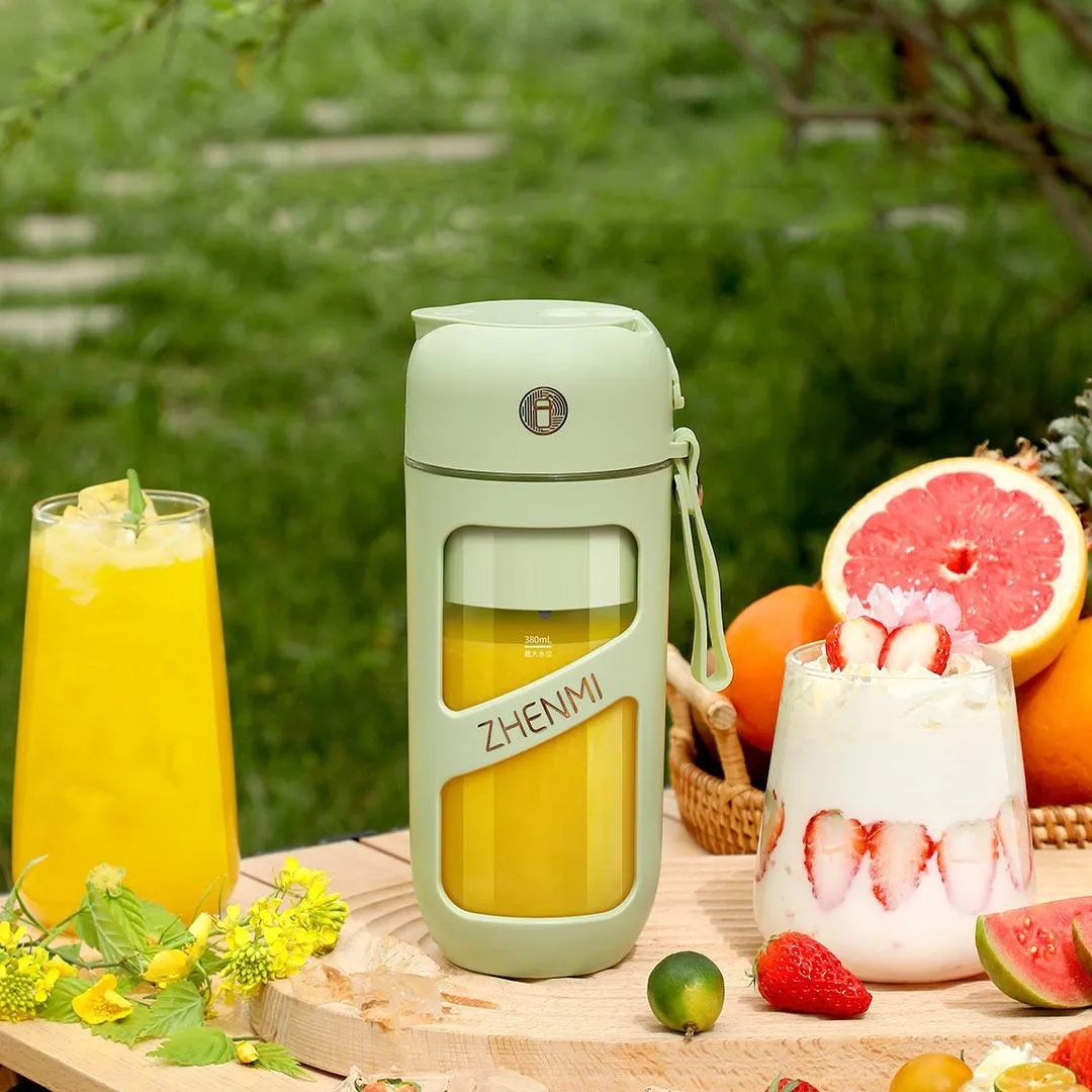 ZHENMI Portable Vacuum Juicer Crushed Ice Mixer Electric Mini Blender Fruit Vegetables Quick Juicing Kitchen Food Processor