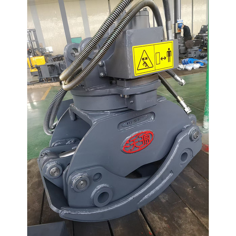 Excavator grapple Xuvol 90P log grapple for 4 to 9 ton excavator grabs with 360 rotation 3 point log grapple