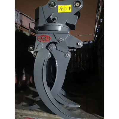 Timber grapple WYJ100Z  3 point hitch log grapple for 5 to 9 ton excavator with 360 hydraulic rotation log grab for sale