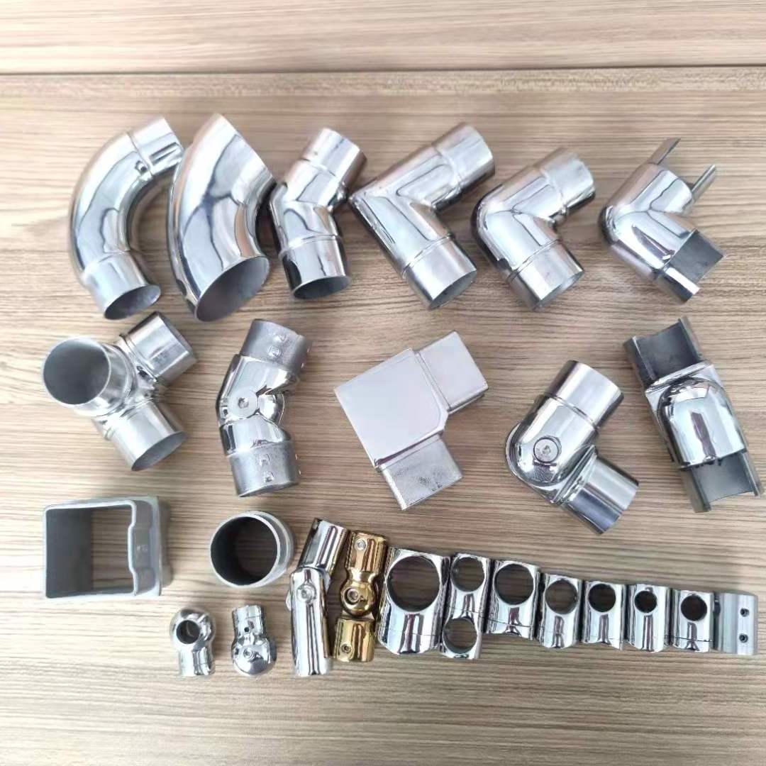 Balcony Railing Parts Clamp Glass Railings Accessories Stainless Steel Cable Railing Balustrades Handrails For Outdoor Steps