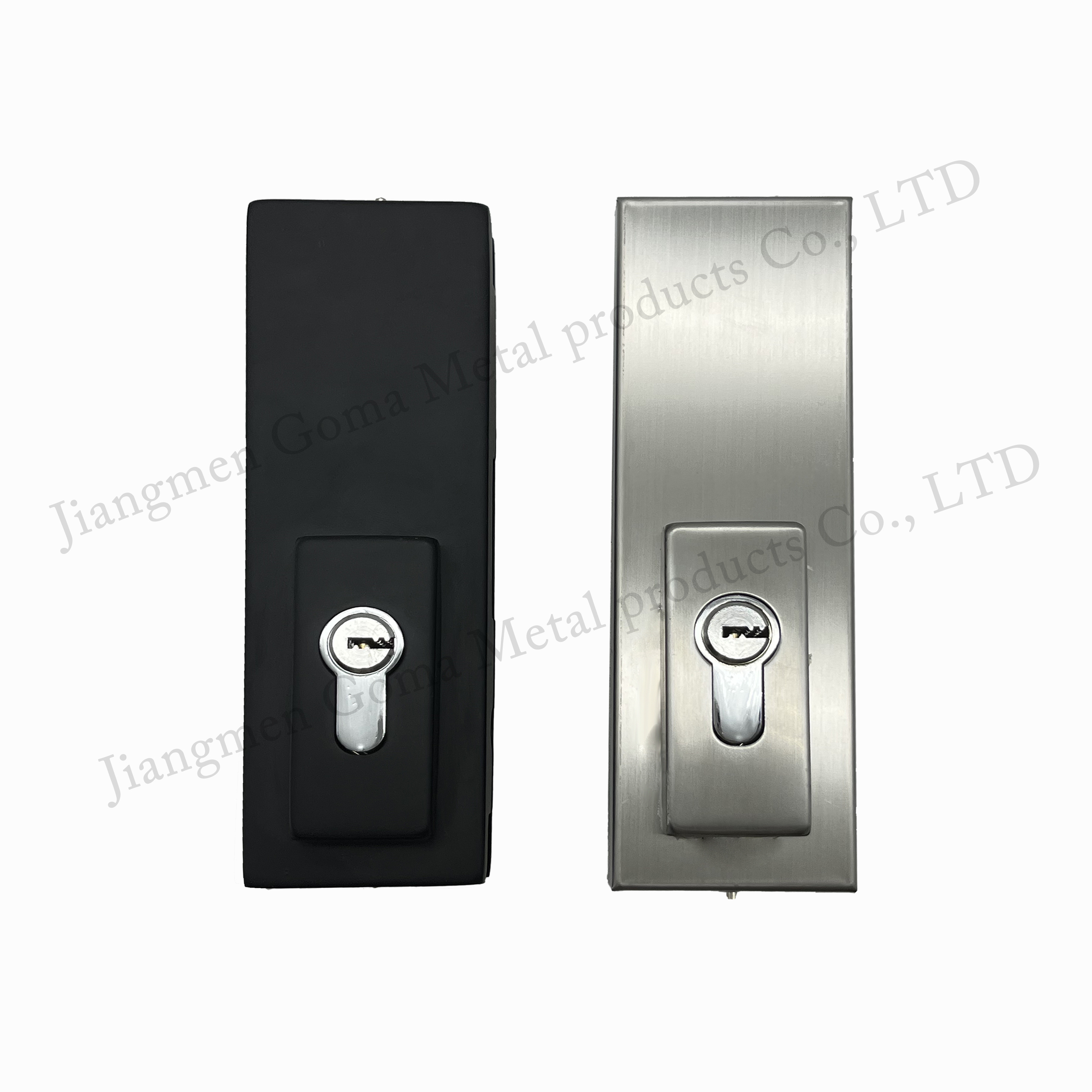 10-12mm glass door bottom stainless steel patch lock Lock Brass Cylinder Glass Sliding Door Lock for Tempered Glass