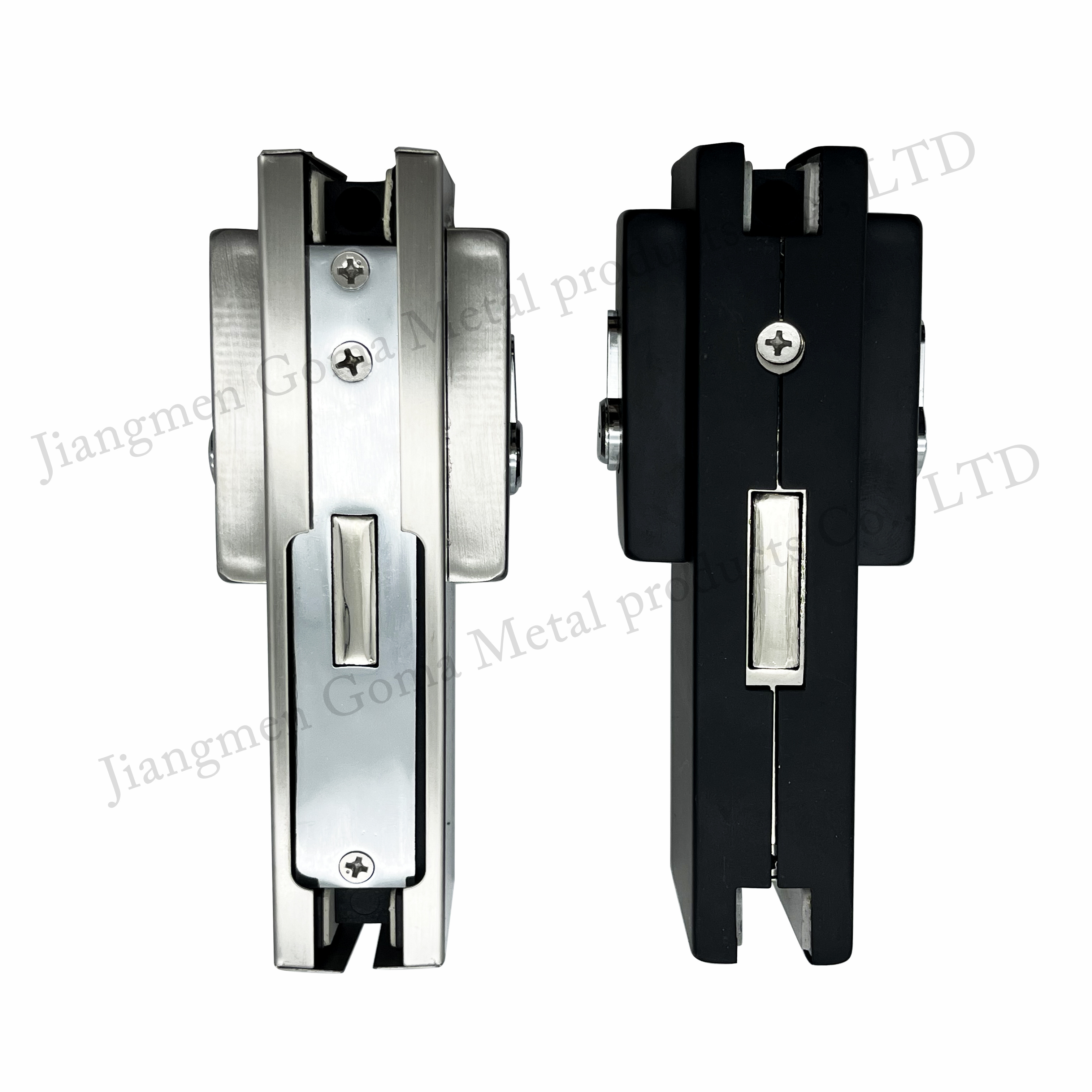 10-12mm glass door bottom stainless steel patch lock Lock Brass Cylinder Glass Sliding Door Lock for Tempered Glass