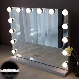 Wholesale Touch Screen Dimmable Led Bulbs Large Living Room Vanity Hollywood Makeup Mirror