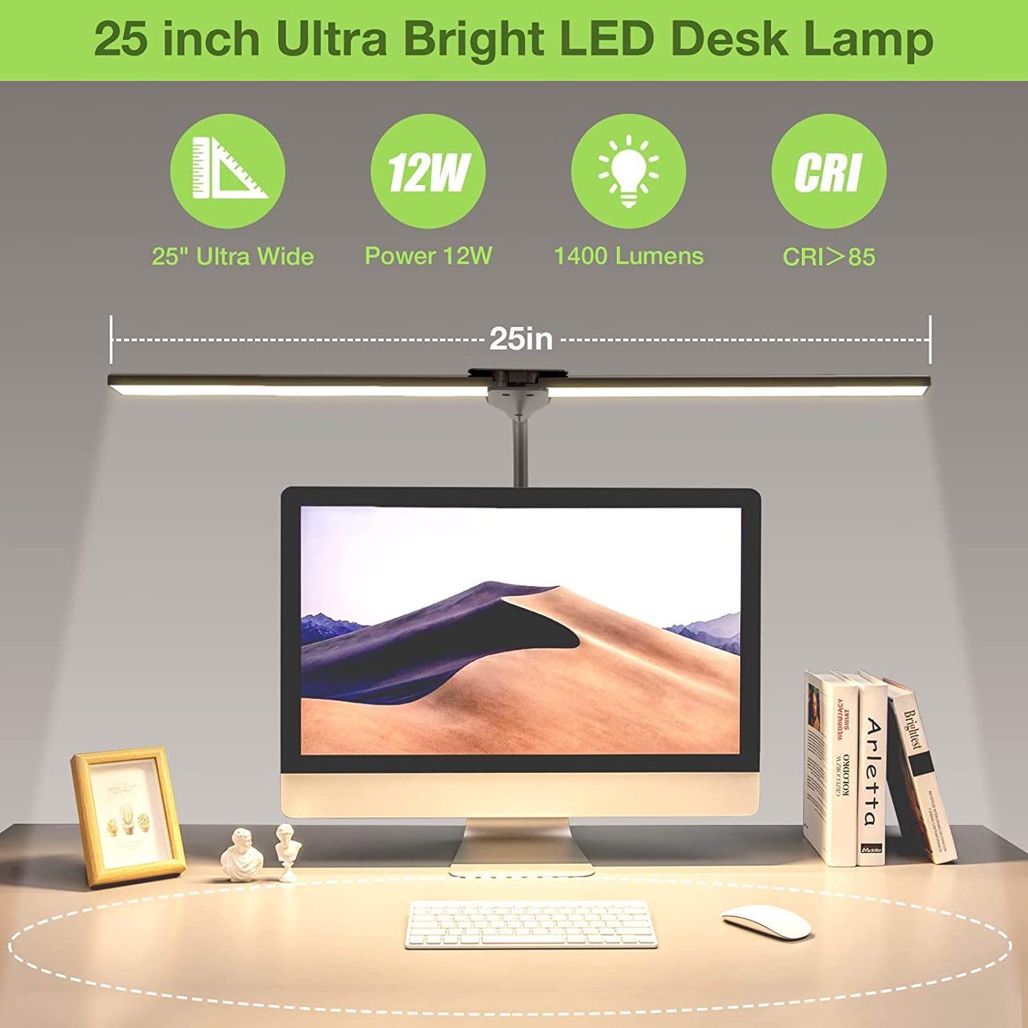 2024 Hot Sale Desk Lamp Dimmable Foldable High Brightness Adjustable Flexible Swing Arm Desk Aluminum Lamp for Home Office Study