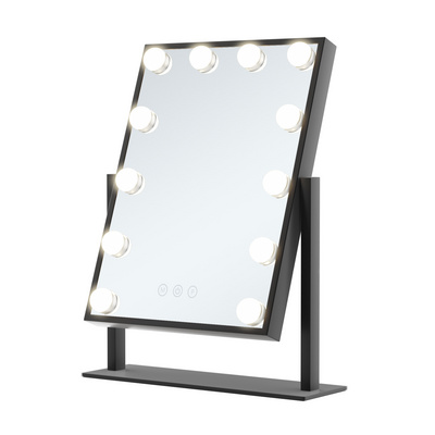 3 Color Lighting Modes Touch Sensor Screen Smart Dimmable Bulbs Led Vanity Makeup Hollywood Mirror With light