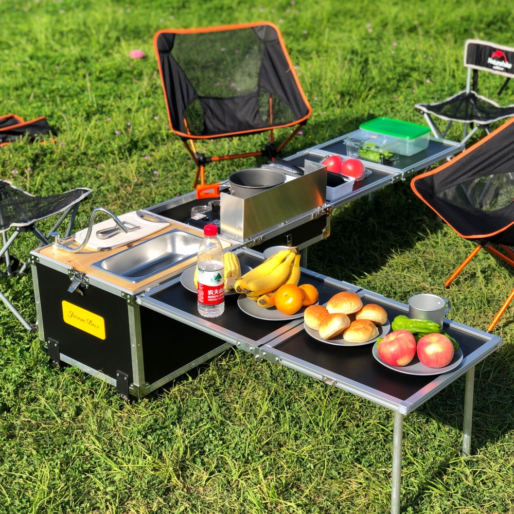 camping kitchen utensil set portable outdoor kitchen with cabinet camp portable kitchen