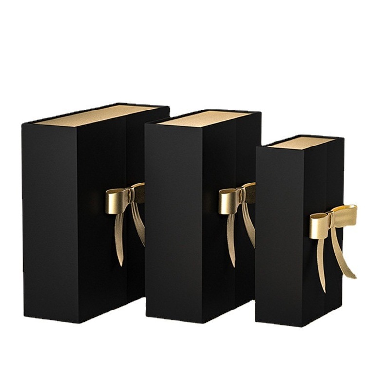 Luxury Black Matte Premium Rigid Cardboard Custom Magnetic Gift Packing Paper Boxes Wig Packaging Box Hair Extension Packaging