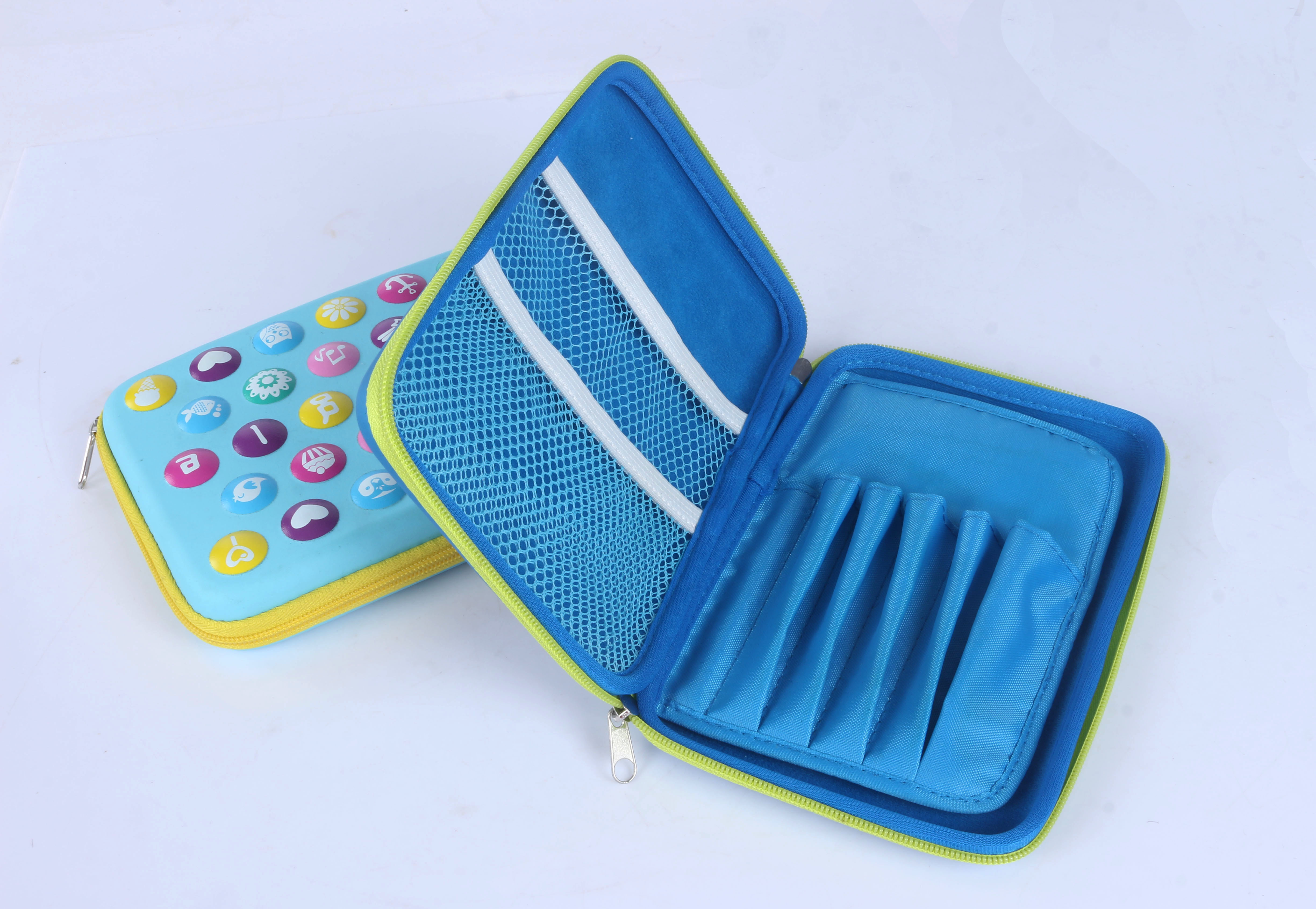 High Quality 3D Pattern Storage Hard Shell EVA Pencil Case With Zipper