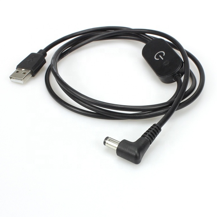 usb to dc cable with inline dimmer switch for table lamp usb male to 5.5x2.1mm