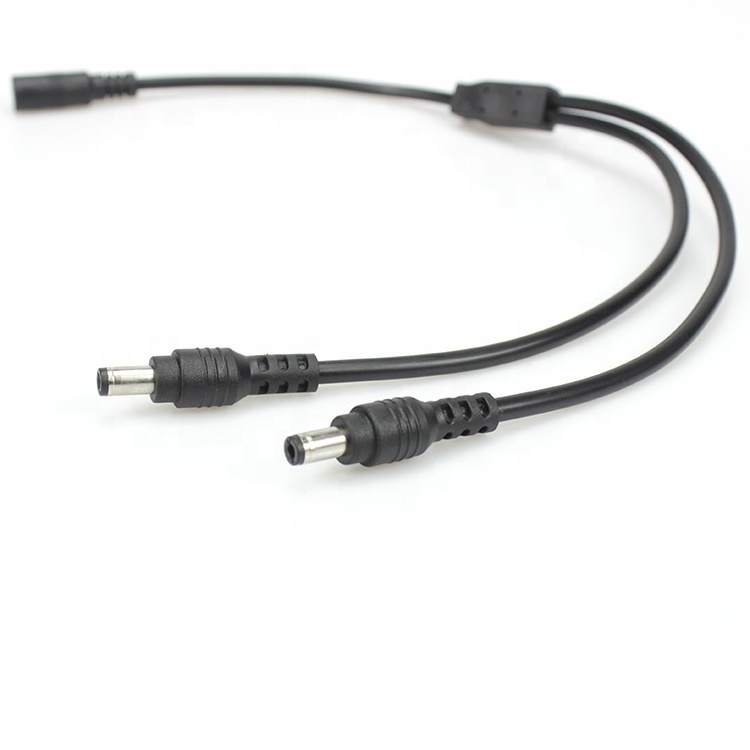 DC5.5x2.5mm 2 way 12V Power Y Splitter dc Cable