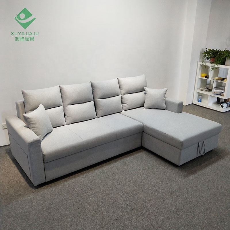 sofa bed area 255 L 140 W recliner functional velvet L shaped sofa for living room indoor furniture