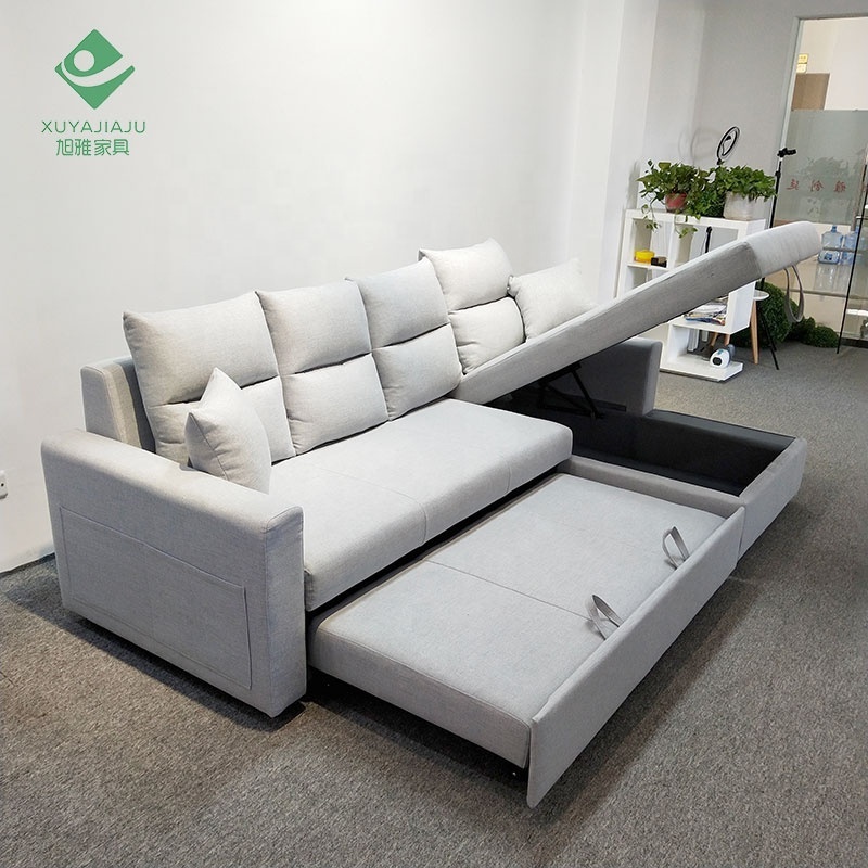 sofa bed area 255 L 140 W recliner functional velvet L shaped sofa for living room indoor furniture