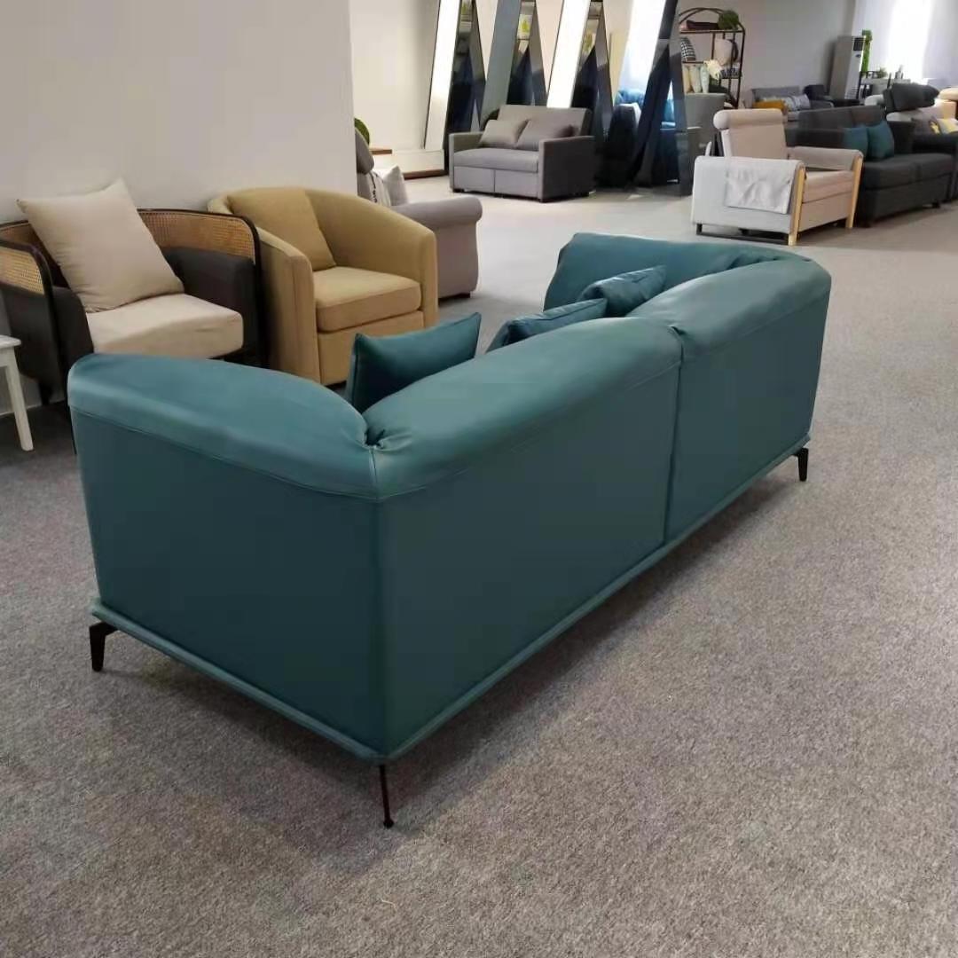 Modern Design Dark Green Sofa Living Room Light Luxury Sofas Apartment High Density Sofas