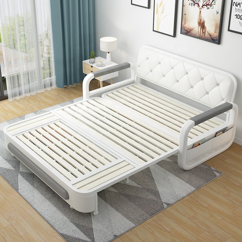 New Arrival design Best Quality Home Office Siesta Wrought Iron Supplier metal Folding Bed Sofa Furniture