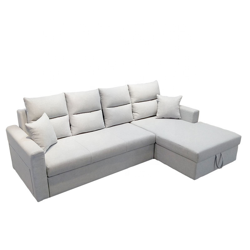 sofa bed area 255 L 140 W recliner functional velvet L shaped sofa for living room indoor furniture