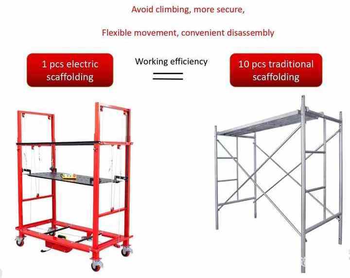 Xuyang 500kg 3-10m Telescoping lifting mobile electric scaffold platforms prices cheap scaffolding for sale