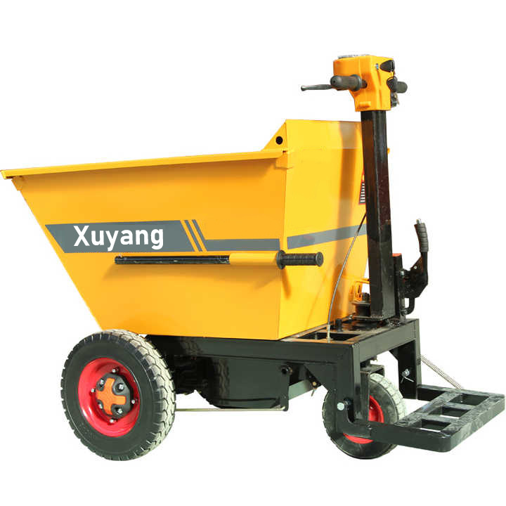 Xuyang Small Electric Hand Push Tool Cart Ash Engineering Dump Trolley Cargo Mining Electric Dump Truck Transport Tricycle