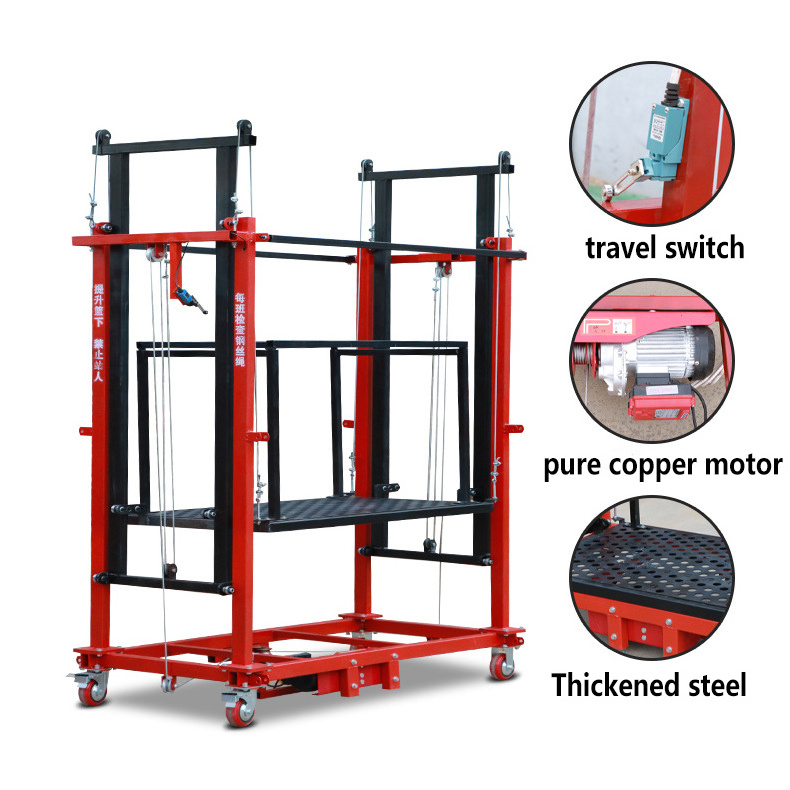 XuYang Remote Control Automatic Electric Lifting Elevator Scaffolding for Construction Decoration 2-10 meter 500kg